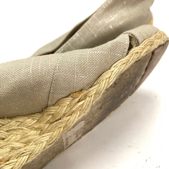 Ralph Lauren CECILIA Linen Espadrille Wedges sz 9 - Picture 16 of 16